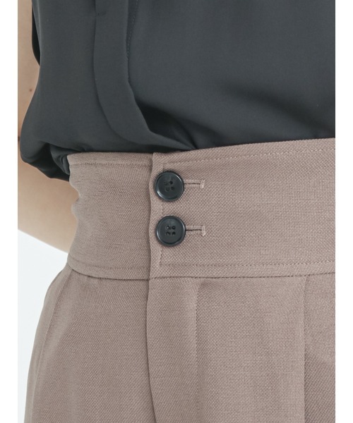 Te chichi（テチチ）の「ハイウエストタックワイドパンツ（その他パンツ・レディース・ベージュ/ブラウン/ブラック・ﾌﾘ-）」の12枚目の写真