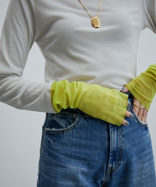 ADAM ET ROPE'（アダムエロペ）の「カフチュールプルオーバー（Tシャツ/カットソー・レディース・ホワイト/ライトグレー/ブラック・FREE）」の17枚目の写真