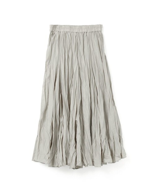 mizuiroind(ミズイロインド)の「mizuiro ind ボリュームフレアスカート(スカート・レディース・オフホワイト/ブルー/ブラック/ブラウン/グレー/チャコールグレー/ベージュ/ブルー系その他/ライトベージュ/ブルー系1/カーキ/ライトグレー/ライトブルー/ネイビー/スモークピンク/ダークグレー・FREE)」の9枚目の写真