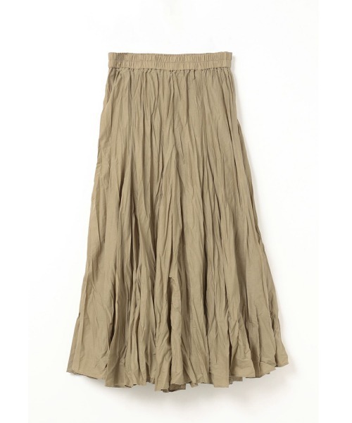 mizuiroind(ミズイロインド)の「mizuiro ind ボリュームフレアスカート(スカート・レディース・オフホワイト/ブルー/ブラック/ブラウン/グレー/チャコールグレー/ベージュ/ブルー系その他/ライトベージュ/ブルー系1/カーキ/ライトグレー/ライトブルー/ネイビー/スモークピンク/ダークグレー・FREE)」の8枚目の写真