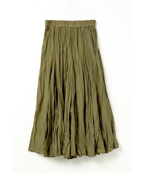 mizuiroind(ミズイロインド)の「mizuiro ind ボリュームフレアスカート(スカート・レディース・オフホワイト/ブルー/ブラック/ブラウン/グレー/チャコールグレー/ベージュ/ブルー系その他/ライトベージュ/ブルー系1/カーキ/ライトグレー/ライトブルー/ネイビー/スモークピンク/ダークグレー・FREE)」の10枚目の写真