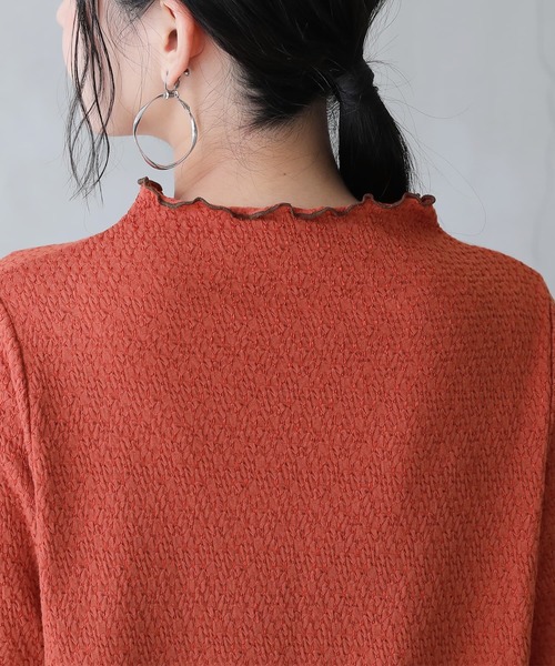 n'OrLABEL（ノアールレーベル）の「『配色メロー前後2wayカットソー』（Tシャツ/カットソー・レディース・グリーン/アイボリー/テラコッタ/ブラック・1/2）」の22枚目の写真