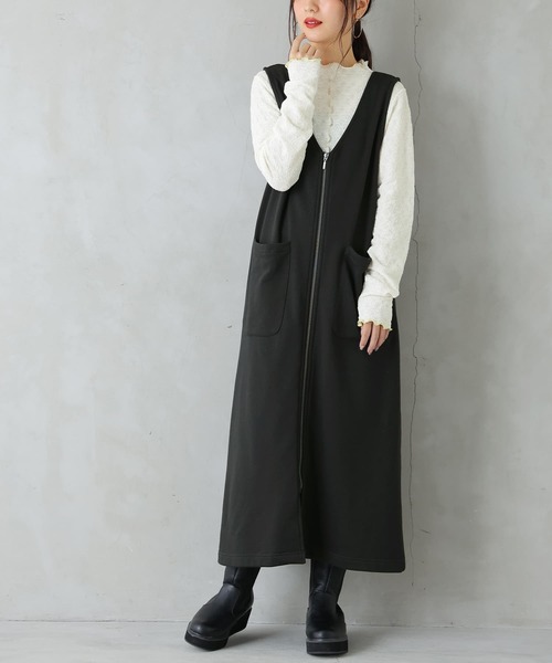 n'OrLABEL（ノアールレーベル）の「『配色メロー前後2wayカットソー』（Tシャツ/カットソー・レディース・グリーン/アイボリー/テラコッタ/ブラック・1/2）」の12枚目の写真