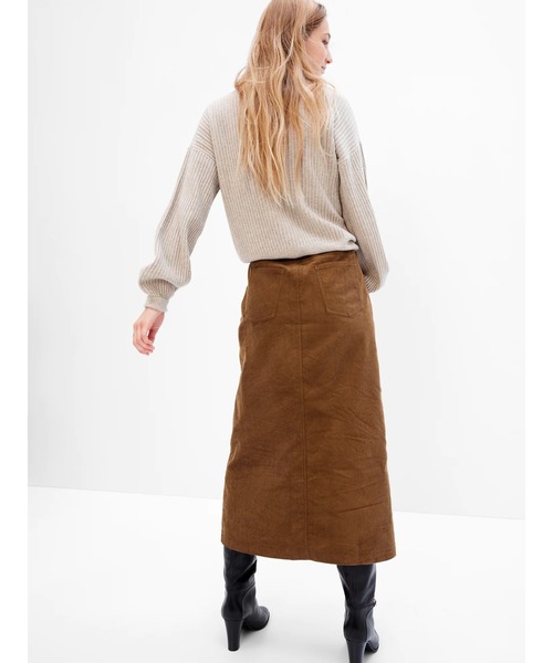 GAP（ギャップ）の「コーデュロイ マキシスカート（スカート・レディース・ブラウン/ホワイト系その他・2/0/4/6/8/10/00/000）」の10枚目の写真