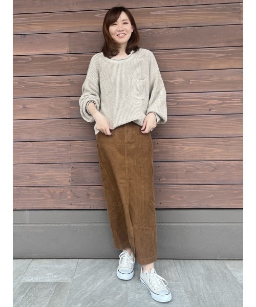 GAP（ギャップ）の「コーデュロイ マキシスカート（スカート・レディース・ブラウン/ホワイト系その他・2/0/4/6/8/10/00/000）」の12枚目の写真