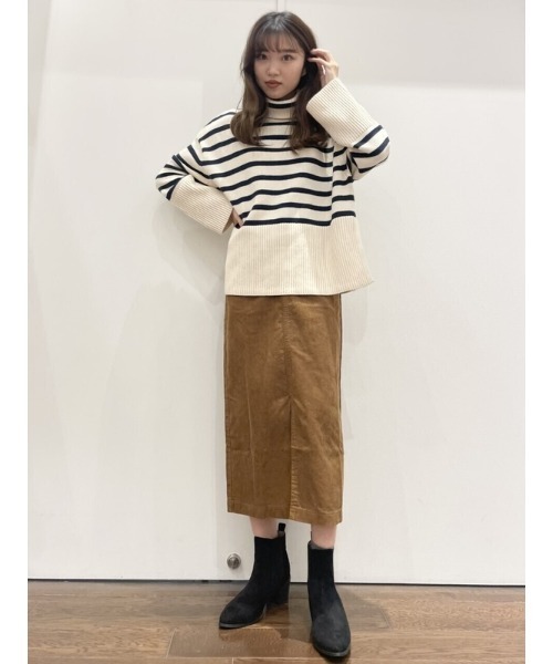 GAP（ギャップ）の「コーデュロイ マキシスカート（スカート・レディース・ブラウン/ホワイト系その他・2/0/4/6/8/10/00/000）」の16枚目の写真