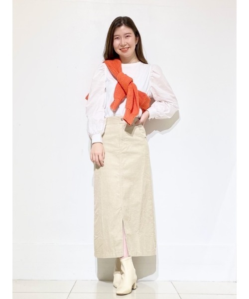 GAP（ギャップ）の「コーデュロイ マキシスカート（スカート・レディース・ブラウン/ホワイト系その他・2/0/4/6/8/10/00/000）」の19枚目の写真