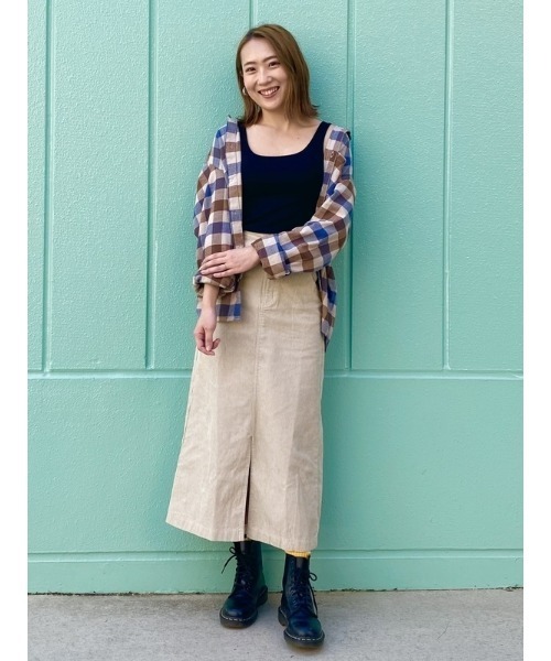 GAP（ギャップ）の「コーデュロイ マキシスカート（スカート・レディース・ブラウン/ホワイト系その他・2/0/4/6/8/10/00/000）」の22枚目の写真