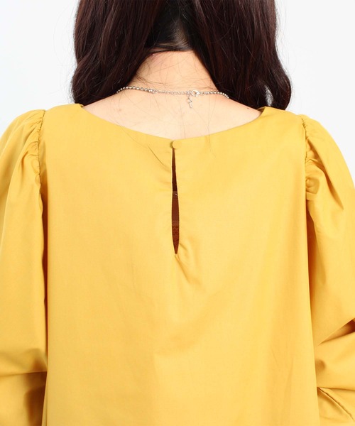 toucher du brise（トゥシェドブリーズ）の「【ボリュームスリーブが可愛い】パフスリーブ ワンピース（ワンピース・レディース・ブラック/ピンク/イエロー/グリーン・M/L）」の16枚目の写真