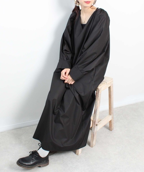 toucher du brise（トゥシェドブリーズ）の「【ボリュームスリーブが可愛い】パフスリーブ ワンピース（ワンピース・レディース・ブラック/ピンク/イエロー/グリーン・M/L）」の5枚目の写真