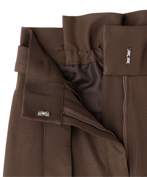 N.(N. Natural Beauty Basic)(エヌエヌナチュラルビューティーベーシック)の「【松井愛莉さん着用】◆デザインウエストストレートパンツ(その他パンツ・レディース・ブラウン/イエロー/ブルー・MEDIUM)」の22枚目の写真