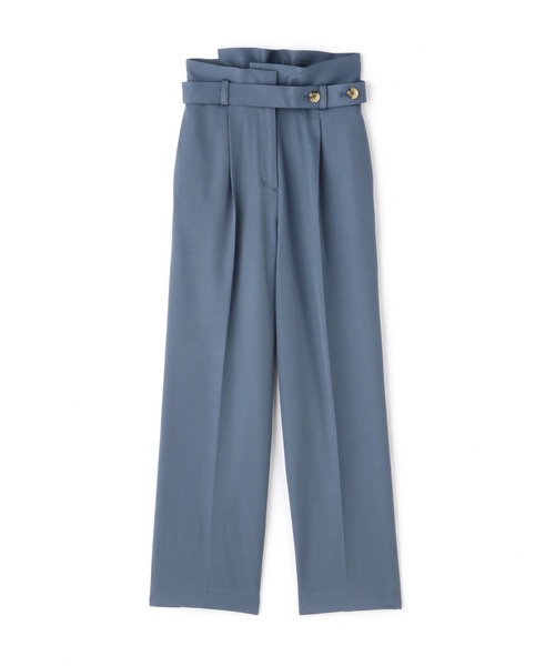 N.(N. Natural Beauty Basic)(エヌエヌナチュラルビューティーベーシック)の「【松井愛莉さん着用】◆デザインウエストストレートパンツ(その他パンツ・レディース・ブラウン/イエロー/ブルー・MEDIUM)」の21枚目の写真