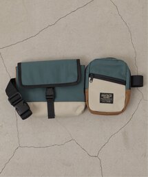 DOUBLE NAME | 配色ダブルボディBAG(ボディバッグ/ウエストポーチ)