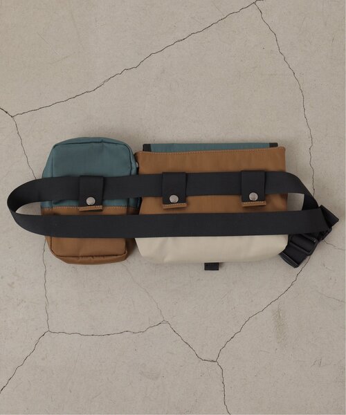 DOUBLE NAME（ダブルネーム）の「配色ダブルボディBAG（ボディバッグ/ウエストポーチ・レディース・グリーン系/ブラック系/パープル系・FREE）」の10枚目の写真