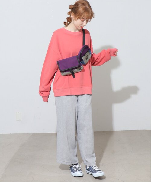 DOUBLE NAME（ダブルネーム）の「配色ダブルボディBAG（ボディバッグ/ウエストポーチ・レディース・グリーン系/ブラック系/パープル系・FREE）」の20枚目の写真