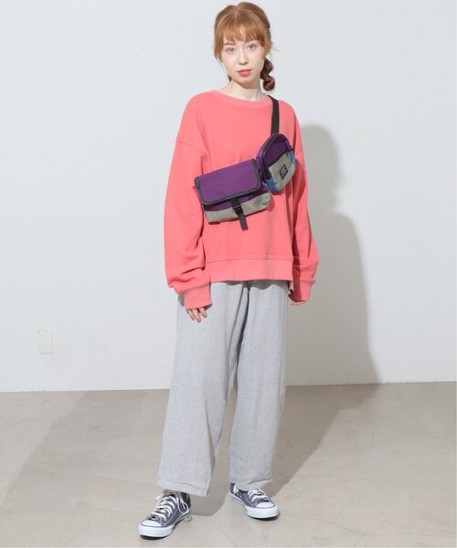 DOUBLE NAME（ダブルネーム）の「配色ダブルボディBAG（ボディバッグ/ウエストポーチ・レディース・グリーン系/ブラック系/パープル系・FREE）」の21枚目の写真