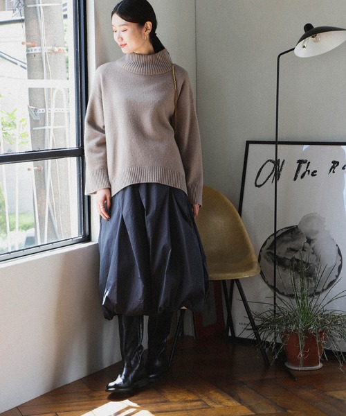 Demi-Luxe BEAMS シャンブレー　バルーン　スカート　定価25300 Demi-Luxe BEAMS（デミルクス ビームス）の「Demi-Luxe BEAMS
