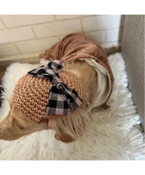 tone（トーン）の「【shop ann】犬用ベレー帽 ノーマル 耳だし