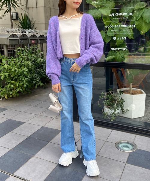 OLIVE des OLIVE（オリーブデオリーブ）の「ホルターネックロンティー（Tシャツ/カットソー・レディース・ブラック/オフホワイト/ライトグレー・FREE）」の16枚目の写真