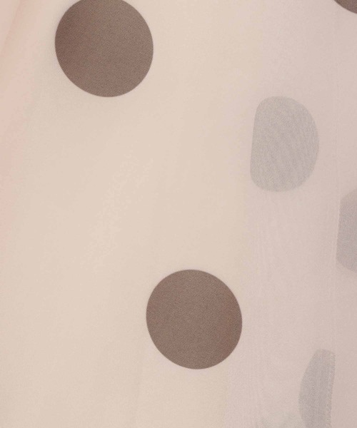 31 Sons de mode（トランテアン　ソン　ドゥ　モード）の「裾チュールオーガンジープリントフレアスカート（スカート・レディース・グレー系その他/クリーム・36）」の4枚目の写真