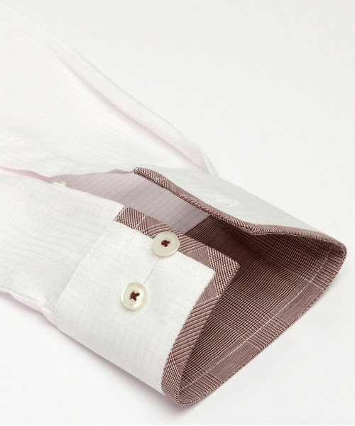 TOKYO SHIRTS(トウキョウシャツ)の「形態安定ノーアイロン ワイド 長袖ビジネスワイシャツ(ビジネスシャツ・レディース・ベビーピンク・XS/S/M/L/LL/XL)」の4枚目の写真