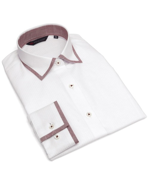 TOKYO SHIRTS(トウキョウシャツ)の「形態安定ノーアイロン ワイド 長袖ビジネスワイシャツ(ビジネスシャツ・レディース・ベビーピンク・XS/S/M/L/LL/XL)」の9枚目の写真