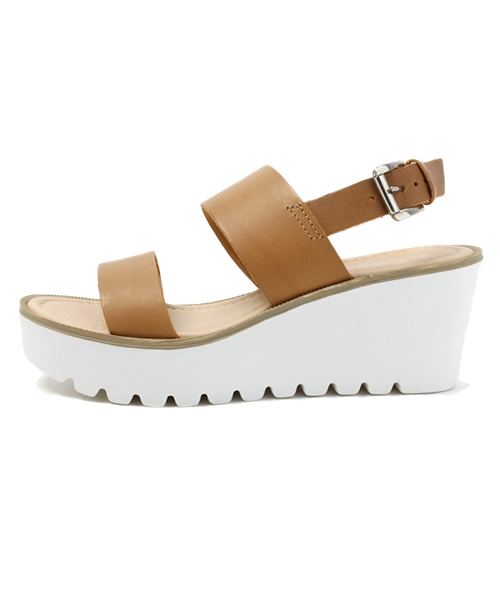 CIAOPANIC（チャオパニック）の「【Ciaopanic】【LEPO】ダブルベルトサンダル（サンダル・レディース・ベージュ/ホワイト・38/36/37）」の3枚目の写真