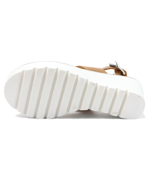 CIAOPANIC（チャオパニック）の「【Ciaopanic】【LEPO】ダブルベルトサンダル（サンダル・レディース・ベージュ/ホワイト・38/36/37）」の4枚目の写真