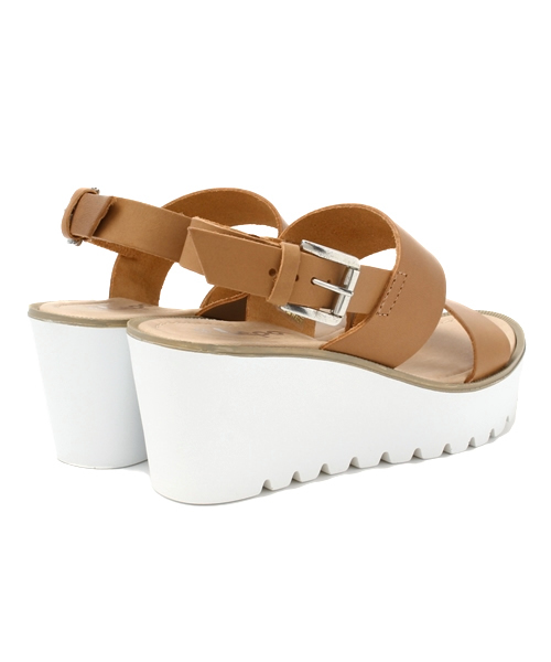 CIAOPANIC（チャオパニック）の「【Ciaopanic】【LEPO】ダブルベルトサンダル（サンダル・レディース・ベージュ/ホワイト・38/36/37）」の5枚目の写真