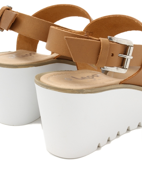 CIAOPANIC（チャオパニック）の「【Ciaopanic】【LEPO】ダブルベルトサンダル（サンダル・レディース・ベージュ/ホワイト・38/36/37）」の7枚目の写真