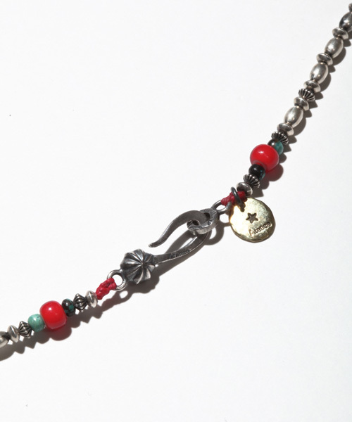 SABLE CLUTCH（セーブルクラッチ）の「シルバービーズロングネックレス＆ブレスレット - Atease x セーブルクラッチ（ネックレス・メンズ・シルバー・FREE）」の4枚目の写真