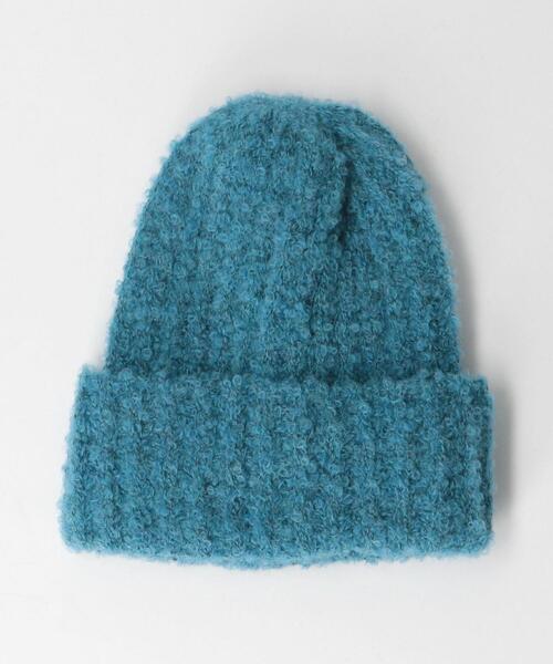 CLIPPER CASUALS(クリッパーカジュアル)の「<CLIPPER CASUALS>ブークレ ワッチキャップ(ニットキャップ/ビーニー・レディース・コバルトブルー/オフホワイト/ブラック・FREE)」の7枚目の写真