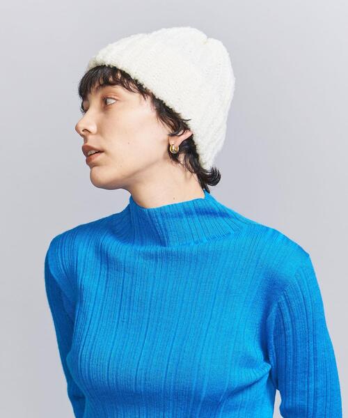 CLIPPER CASUALS(クリッパーカジュアル)の「<CLIPPER CASUALS>ブークレ ワッチキャップ(ニットキャップ/ビーニー・レディース・コバルトブルー/オフホワイト/ブラック・FREE)」の10枚目の写真