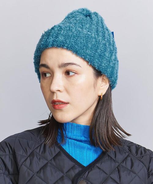 CLIPPER CASUALS(クリッパーカジュアル)の「<CLIPPER CASUALS>ブークレ ワッチキャップ(ニットキャップ/ビーニー・レディース・コバルトブルー/オフホワイト/ブラック・FREE)」の12枚目の写真
