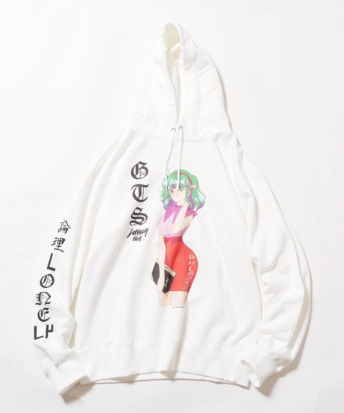 LONELY/論理(ロンリー)の「LONELY(論理)/ロンリー GTS HOODIE フーディー パーカー(パーカー・メンズ・ホワイト/ブラック・XL/XXL/L)」の4枚目の写真