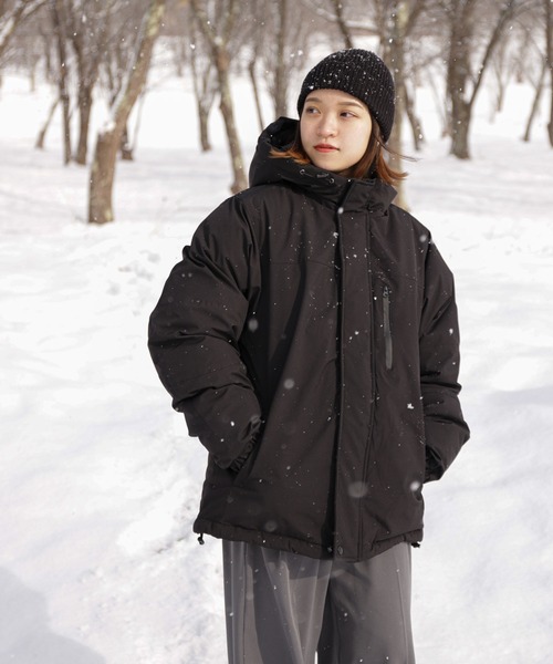 ZIP FIVE（ジップファイブ）の「【ZIP FIVE】【ZIP OUTDOOR】【防風/撥水】ファイバーダウンストレッチマウンテンパーカー/マウンテンダウンジャケット（ダウンジャケット/コート・メンズ・ブラック/ホワイト×ブラック/カーキ系/イエロー系/ホワイト/キャメル・MEDIUM/LARGE/X-LARGE）」の15枚目の写真