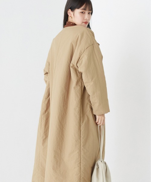 OMNES(オムネス)の「撥水加工ステッチレス2Wayロングコート(その他アウター・レディース・ベージュ/カーキ/アイボリー/ブラック・FREE)」の13枚目の写真