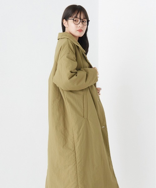 OMNES(オムネス)の「撥水加工ステッチレス2Wayロングコート(その他アウター・レディース・ベージュ/カーキ/アイボリー/ブラック・FREE)」の21枚目の写真