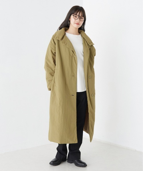 OMNES（オムネス）の「撥水加工ステッチレス2Wayロングコート（その他