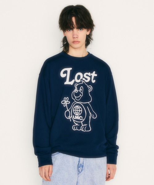 LMCの「【LMC】FLOWER BEAR SWEATSHIRT / エルエムシー フラワー ベア プリント スウェットシャツ（スウェット・メンズ・クリーム/ブラウン/ネイビー・MEDIUM/LARGE）」の8枚目の写真