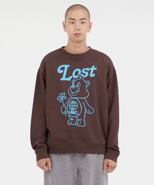 LMCの「【LMC】FLOWER BEAR SWEATSHIRT / エルエムシー フラワー ベア プリント スウェットシャツ（スウェット・メンズ・クリーム/ブラウン/ネイビー・MEDIUM/LARGE）」の18枚目の写真