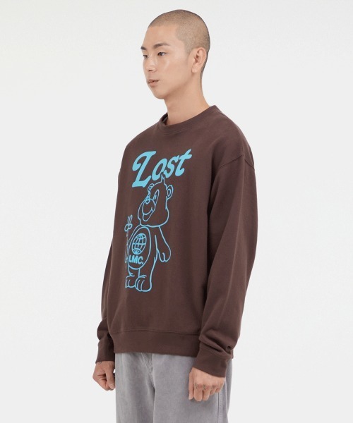 LMCの「【LMC】FLOWER BEAR SWEATSHIRT / エルエムシー フラワー ベア プリント スウェットシャツ（スウェット・メンズ・クリーム/ブラウン/ネイビー・MEDIUM/LARGE）」の14枚目の写真