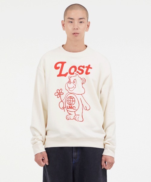 LMCの「【LMC】FLOWER BEAR SWEATSHIRT / エルエムシー フラワー ベア プリント スウェットシャツ（スウェット・メンズ・クリーム/ブラウン/ネイビー・MEDIUM/LARGE）」の6枚目の写真