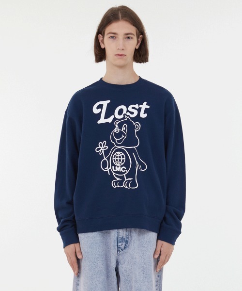 LMCの「【LMC】FLOWER BEAR SWEATSHIRT / エルエムシー フラワー ベア プリント スウェットシャツ（スウェット・メンズ・クリーム/ブラウン/ネイビー・MEDIUM/LARGE）」の11枚目の写真