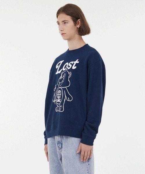 LMCの「【LMC】FLOWER BEAR SWEATSHIRT / エルエムシー フラワー ベア プリント スウェットシャツ（スウェット・メンズ・クリーム/ブラウン/ネイビー・MEDIUM/LARGE）」の17枚目の写真