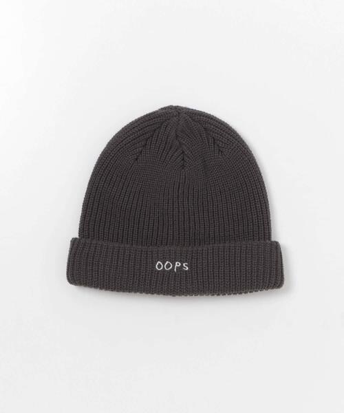 URBAN RESEARCH Sonny Label（アーバンリサーチサニーレーベル）の「OOPS　刺繍ニット帽（ニットキャップ/ビーニー・メンズ・オフホワイト/チャコールグレー/ブラック/カーキ・FREE）」の11枚目の写真