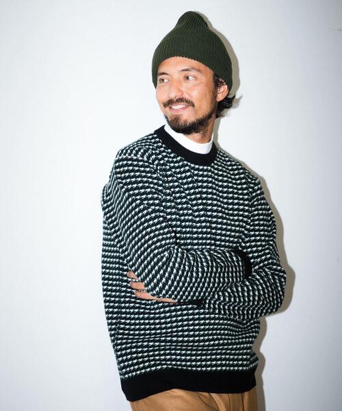 URBAN RESEARCH Sonny Label（アーバンリサーチサニーレーベル）の「OOPS　刺繍ニット帽（ニットキャップ/ビーニー・メンズ・オフホワイト/チャコールグレー/ブラック/カーキ・FREE）」の15枚目の写真