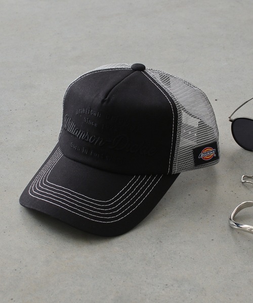 Dickies(ディッキーズ)の「Dickies アメカジ メッシュキャップ A(キャップ・メンズ・ブラック/オレンジ/ホワイト・FREE)」の2枚目の写真