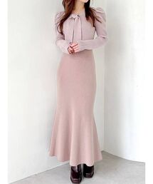 RESEXXY | ボウタイマーメイドニットワンピース(ワンピース)