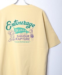 【POWER TO THE PEOPLE】アメリカンショップ プリントリンガーTシャツ / グラフィックプリントTシャツ